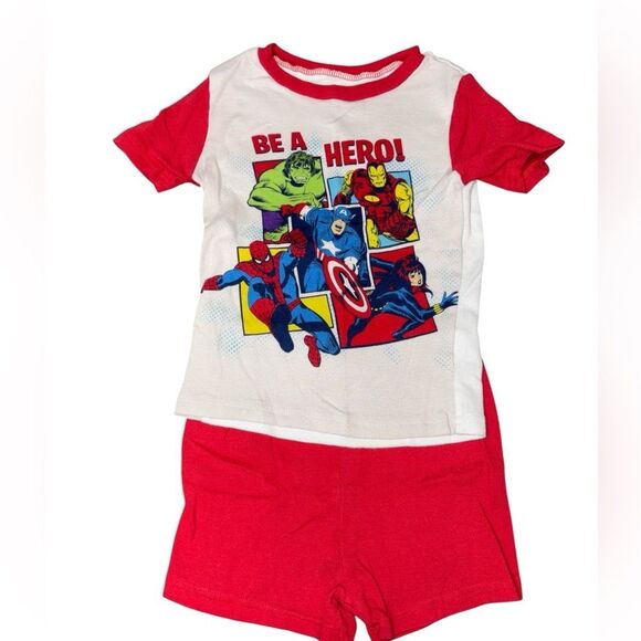 Marvel Kids Pajama Set 2 piece snug fit shorts - Picture 1 of 1